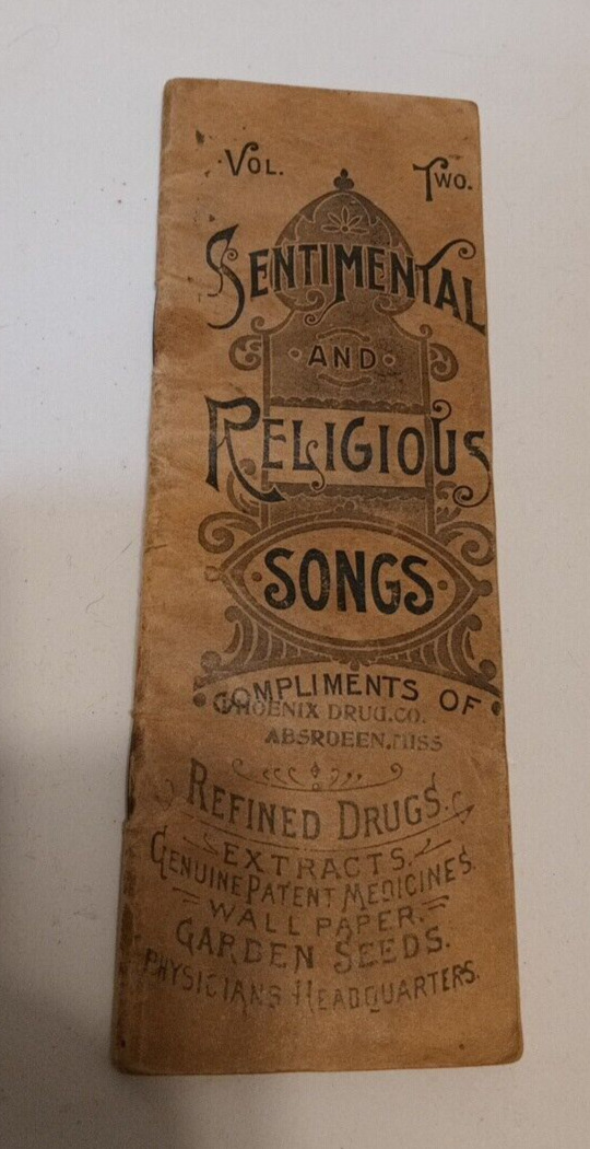 Sentimental & Religious Songs Vol. II & Dr. M.A Simmons Liver Medicine Ads book