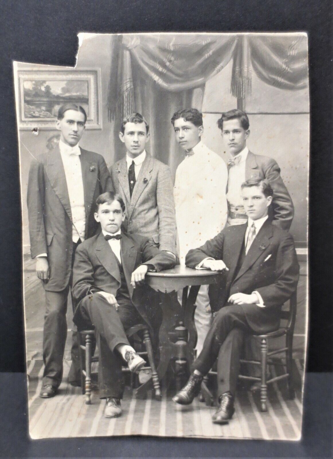 RPPC Libertad Igualad Fraternidad Antique 1915 Postcard Signed By Young Boys Men