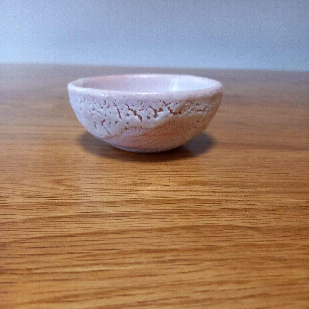 Sake Cup Guinomi Mino Ware Handmade Shino Cup