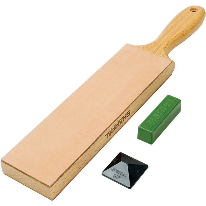 Sharpal Double-Sided Leather Strop Angle-Pyramid Guide Strop All Kinds of Knives