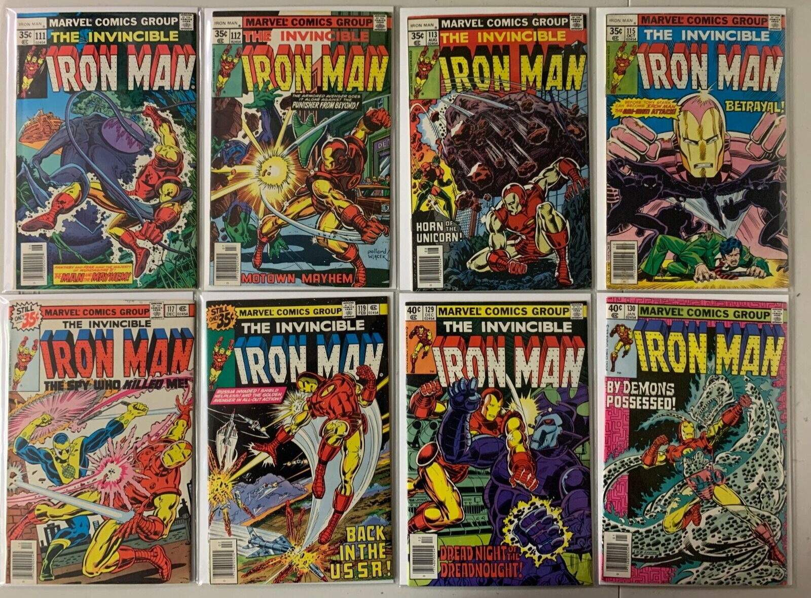 Iron Man lot #111-153 Marvel 1st Series 20 diff avg 6.0 FN (1978 to 1981)