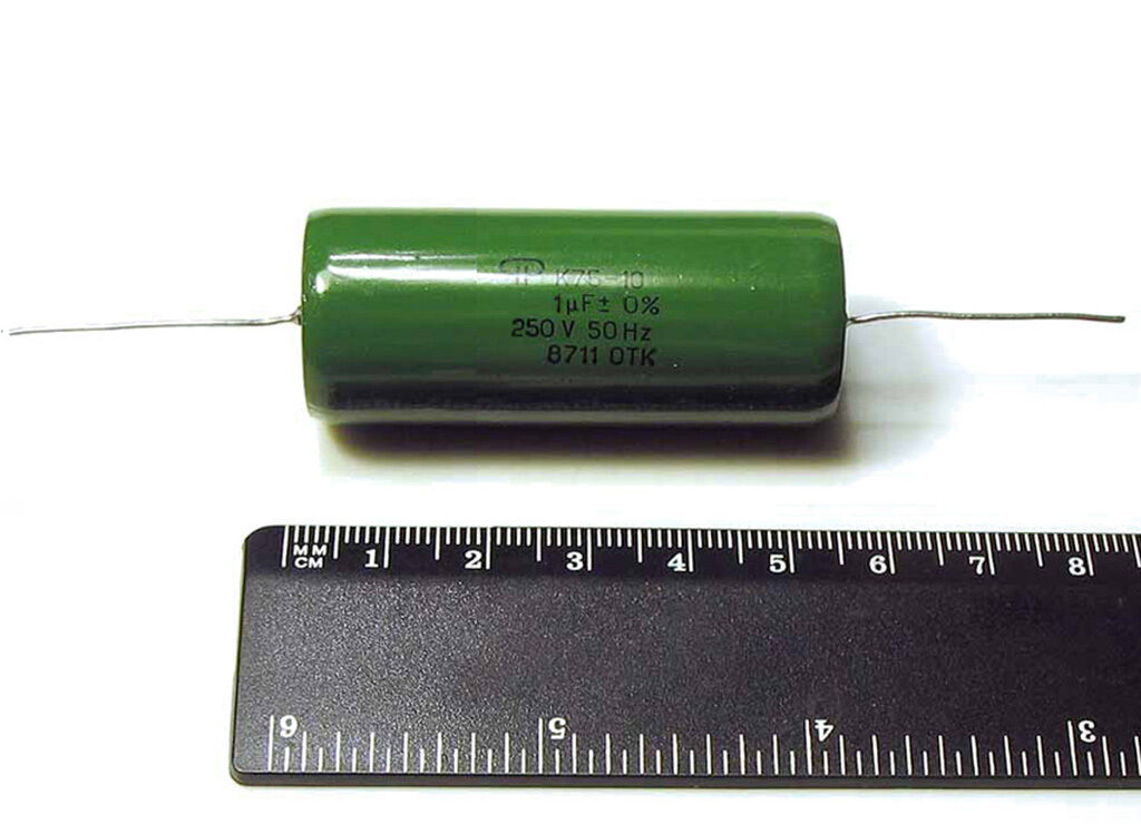 8x K75-10 1uF 250V 10% PIO Audio Capacitor Green