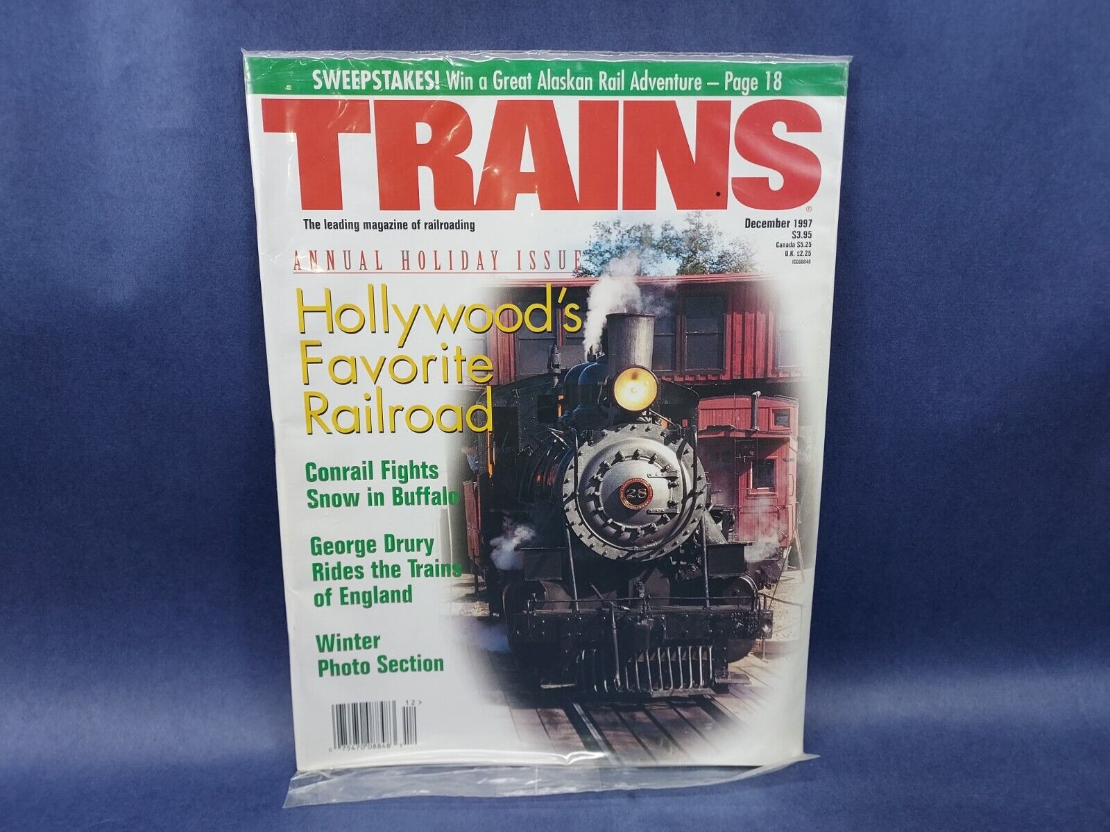 TRAINS Magazine Dec 1997 NEW Sealed In Original Mailer ~ Holiday Issue