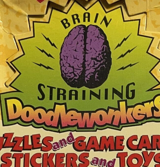 Brain Straining Doodlewonkers Sealed Box Cards Puzzles Games Toys Stickers 1998