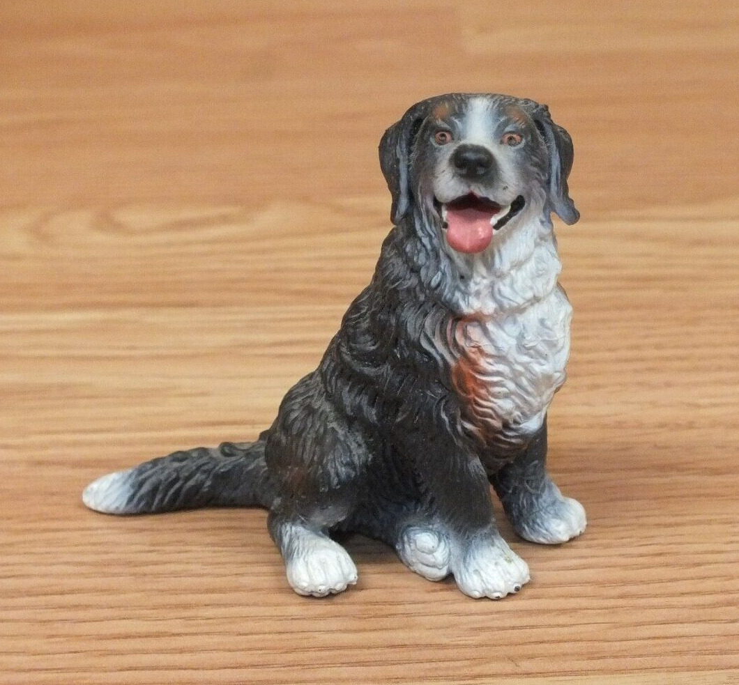 Vintage 1996 Schleich Germany Collectible Bernese Mountain Dog Animal Figure