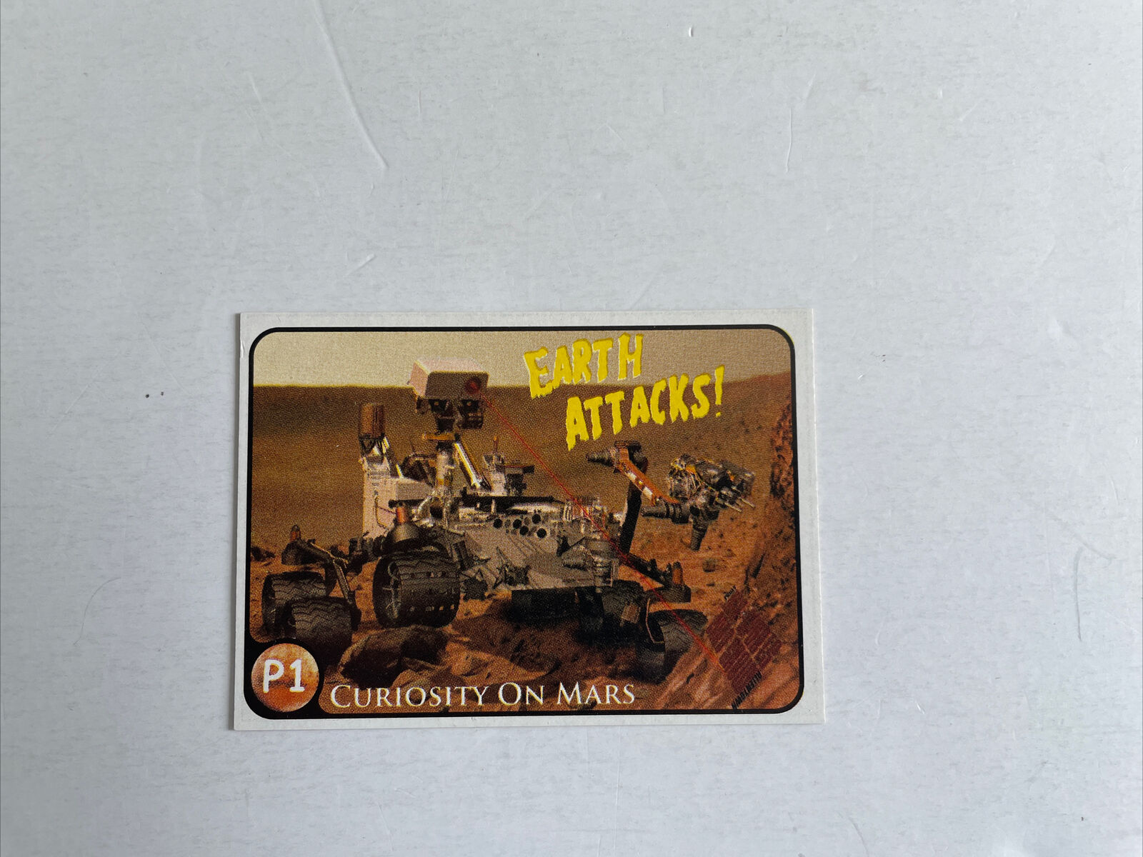 PROMO CARD-CURIOSITY LANDS ON MARS (Sidekick 2012) #P1 EARTH ATTACKS