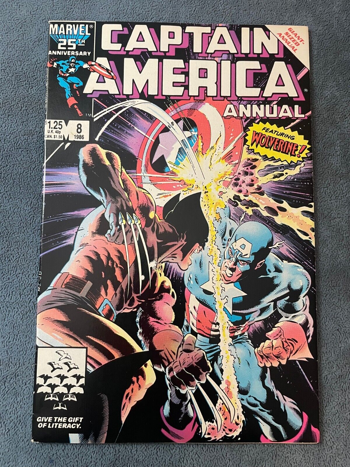 Captain America Annual #8 1986 Marvel Comic Key Issue Iconic Mike Zeck FN/VF