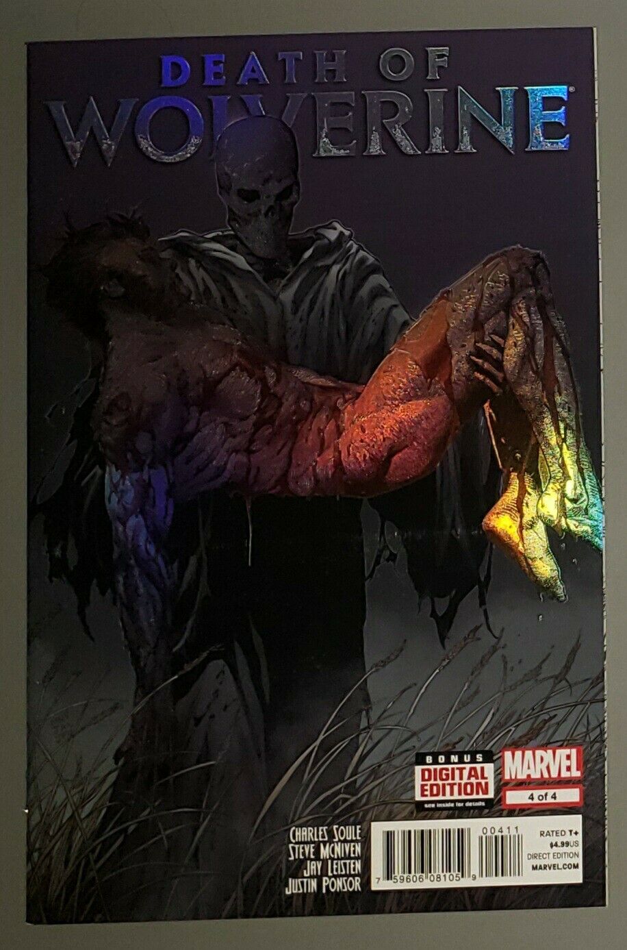 Marvel Comic\'s: Death Of Wolverine #4 Foil Cover Comic - Steve McNiven 