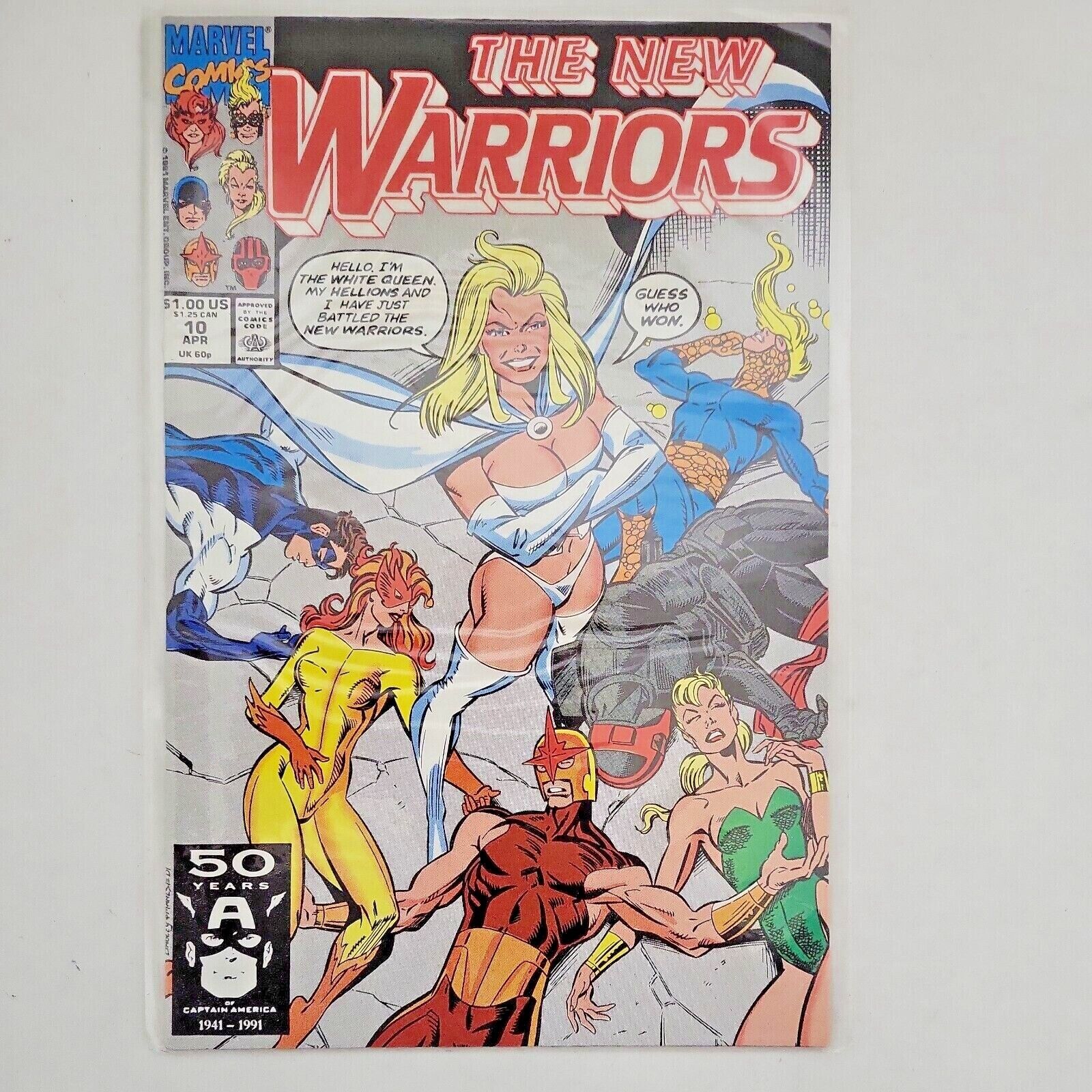 The New Warriors #10 - 1991 - Marvel Comics - Excellent Condition - Rare Comic 