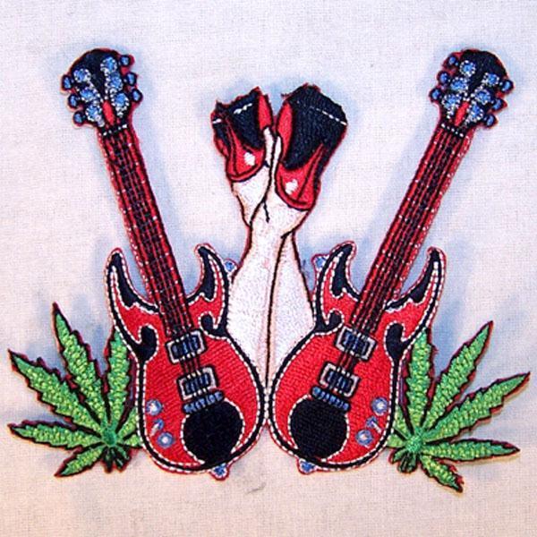 SEX DRUGS ROCK & ROLL EMBROIDERED PATCH P582 iron on sew biker JACKET patches