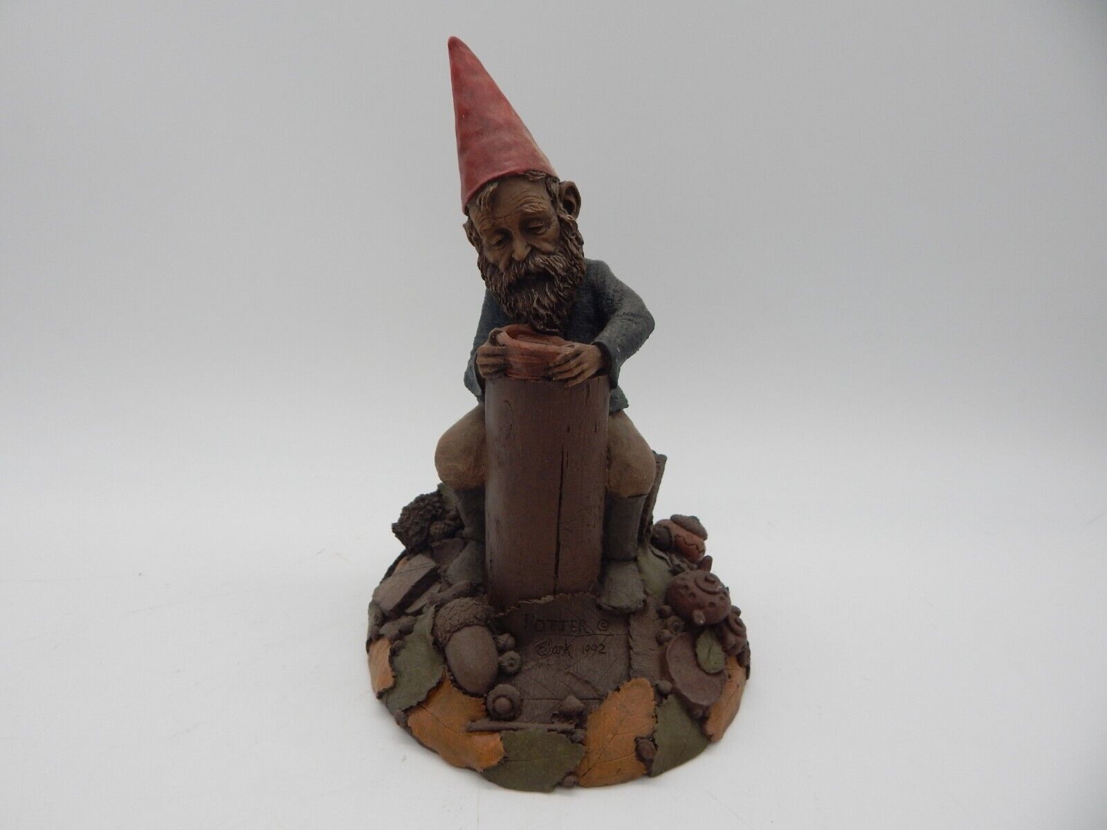 Vintage 1992 Tom Clark Gnome Potter Figurine #2039 8 3/4\