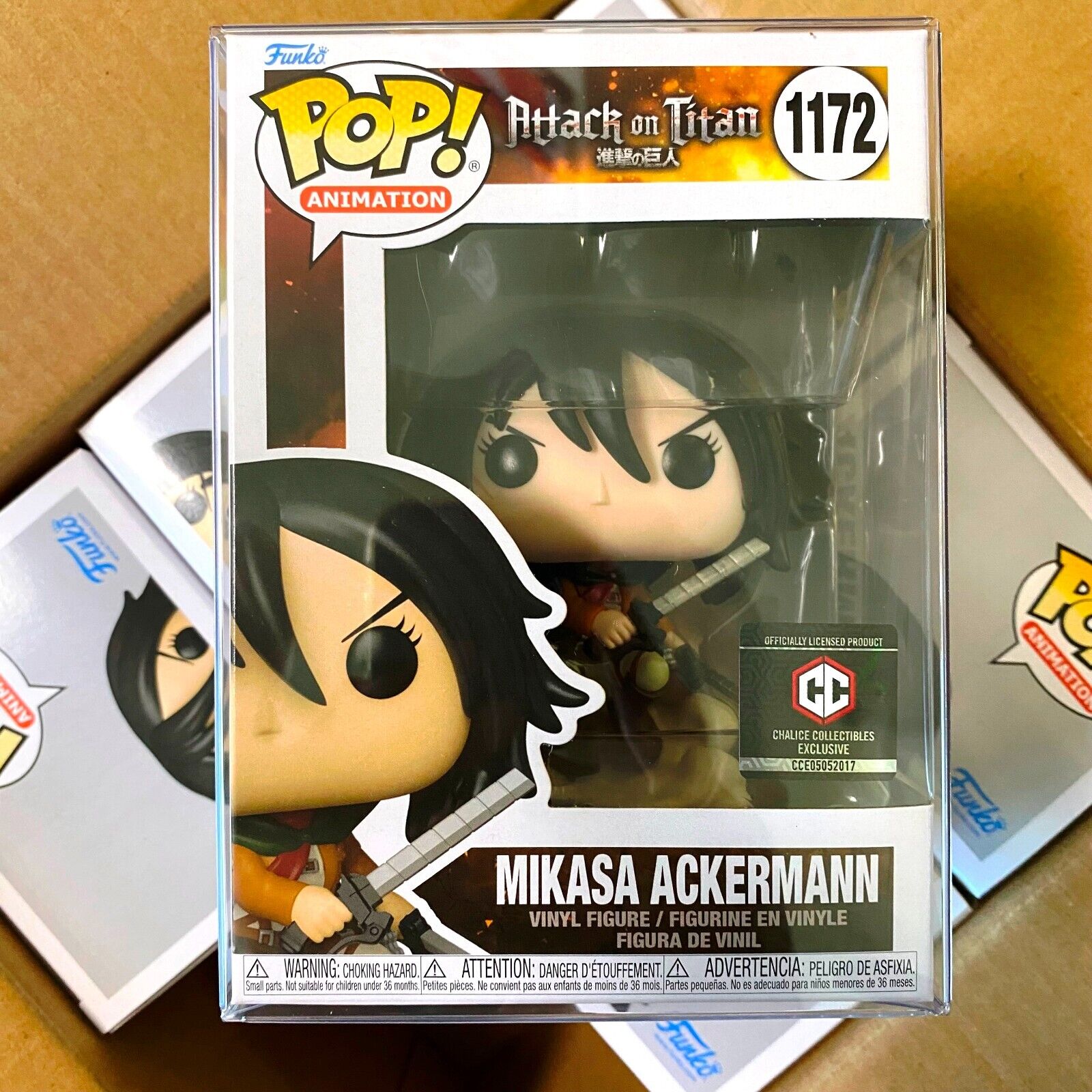 Funko Pop Attack On Titan : Mikasa Ackermann #1172 Chalice Exclusive \