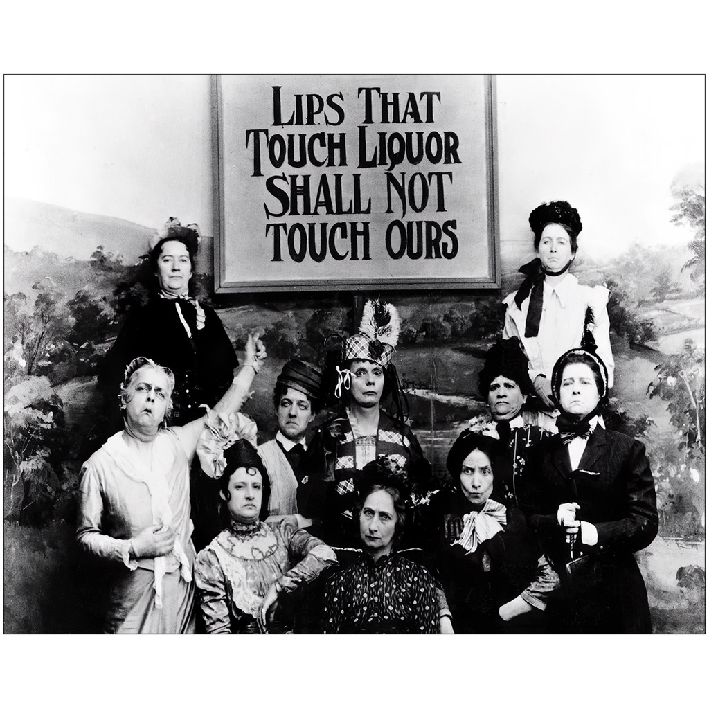 Lips that Touch Liquor Prohibition Temperance photo Old Women's Lib Vintage 8x10