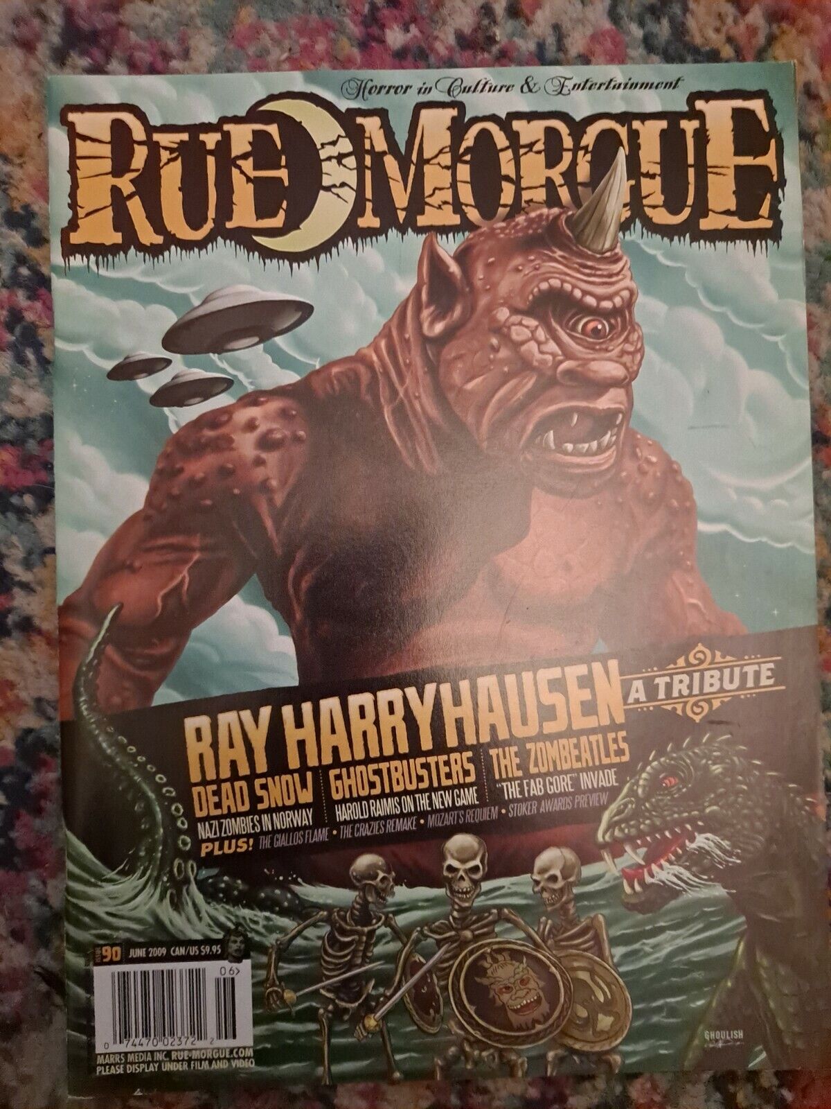 Rue Morgue # 90 June 2009 Ray Harryhausen Dead Snow Ghostbusters Video Game