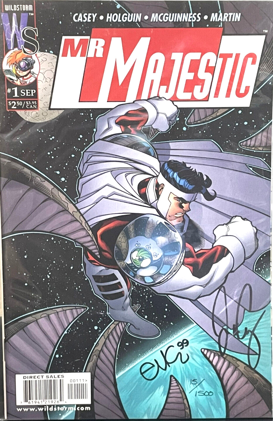 Mr. Majestic #1   | SIGNED by BOTH Ed McGuinness & Joe Casey - With DF COA 