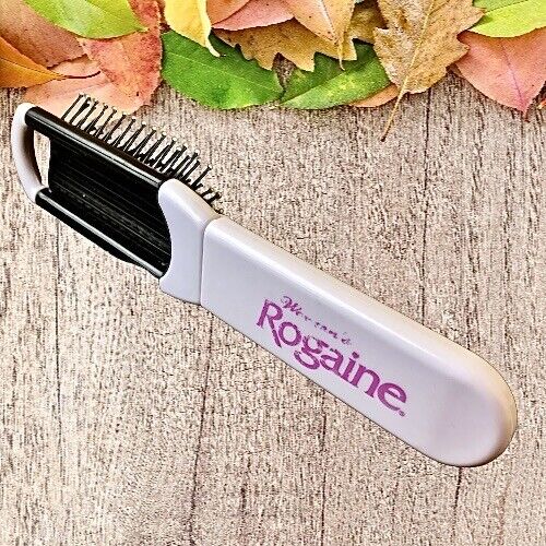 Pharmaceutical Drug Rep Collectible WOMEN'S ROGAINE Hair Brush with Mirror AS IS