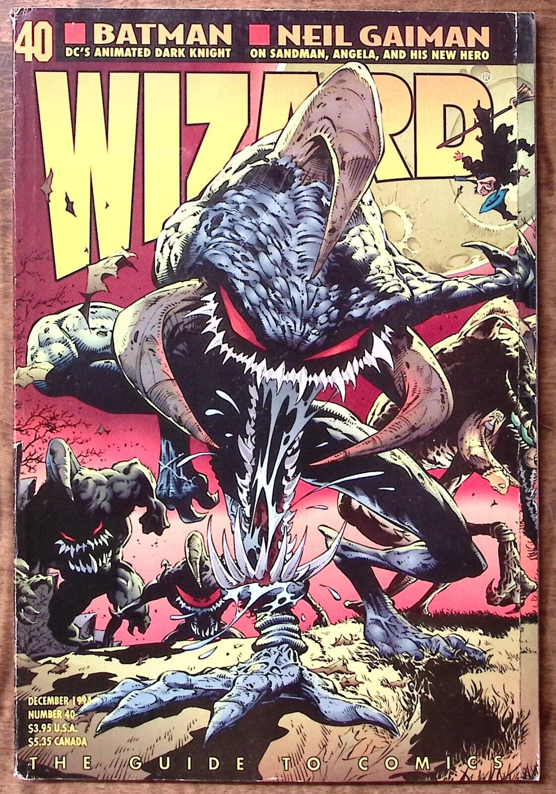 1994 WIZARD GUIDE TO COMICS #40 DEC BATMAN DARK KNIGHT NEIL GAIMAN Z5047