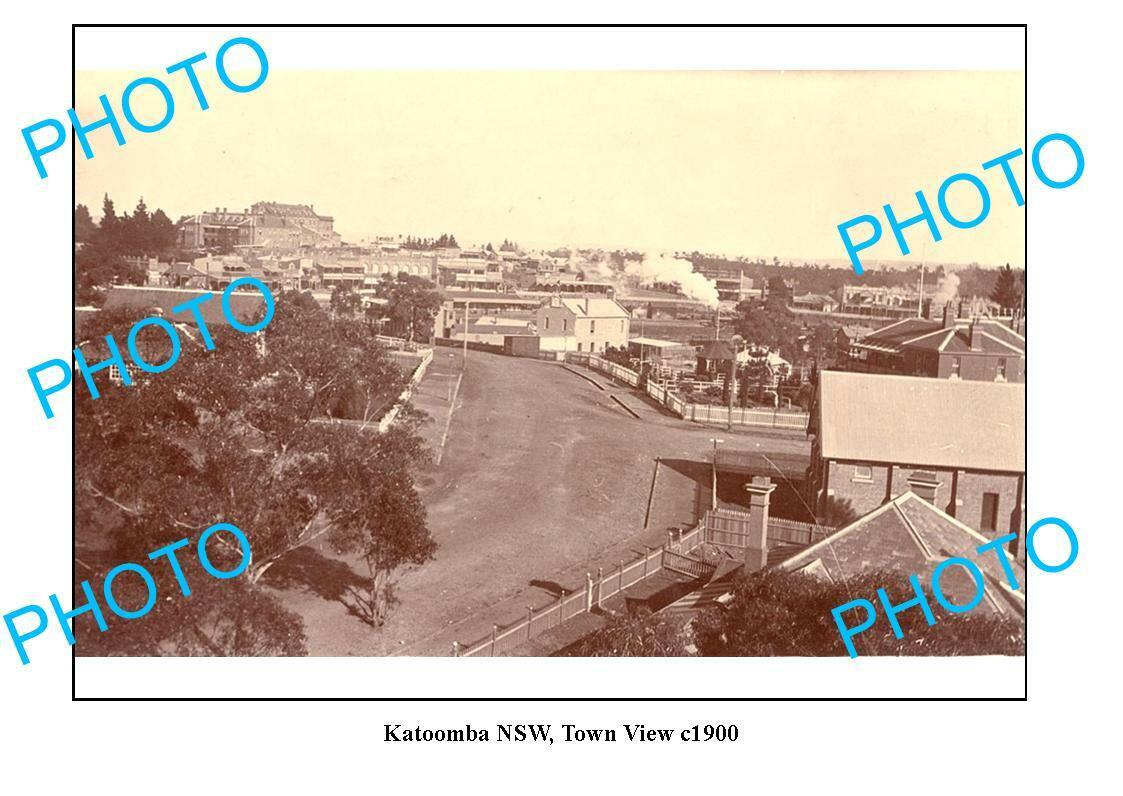 OLD 6 x 4 PHOTO KATOOMBA NSW SOUTH WALES TOWN VIEW c1900