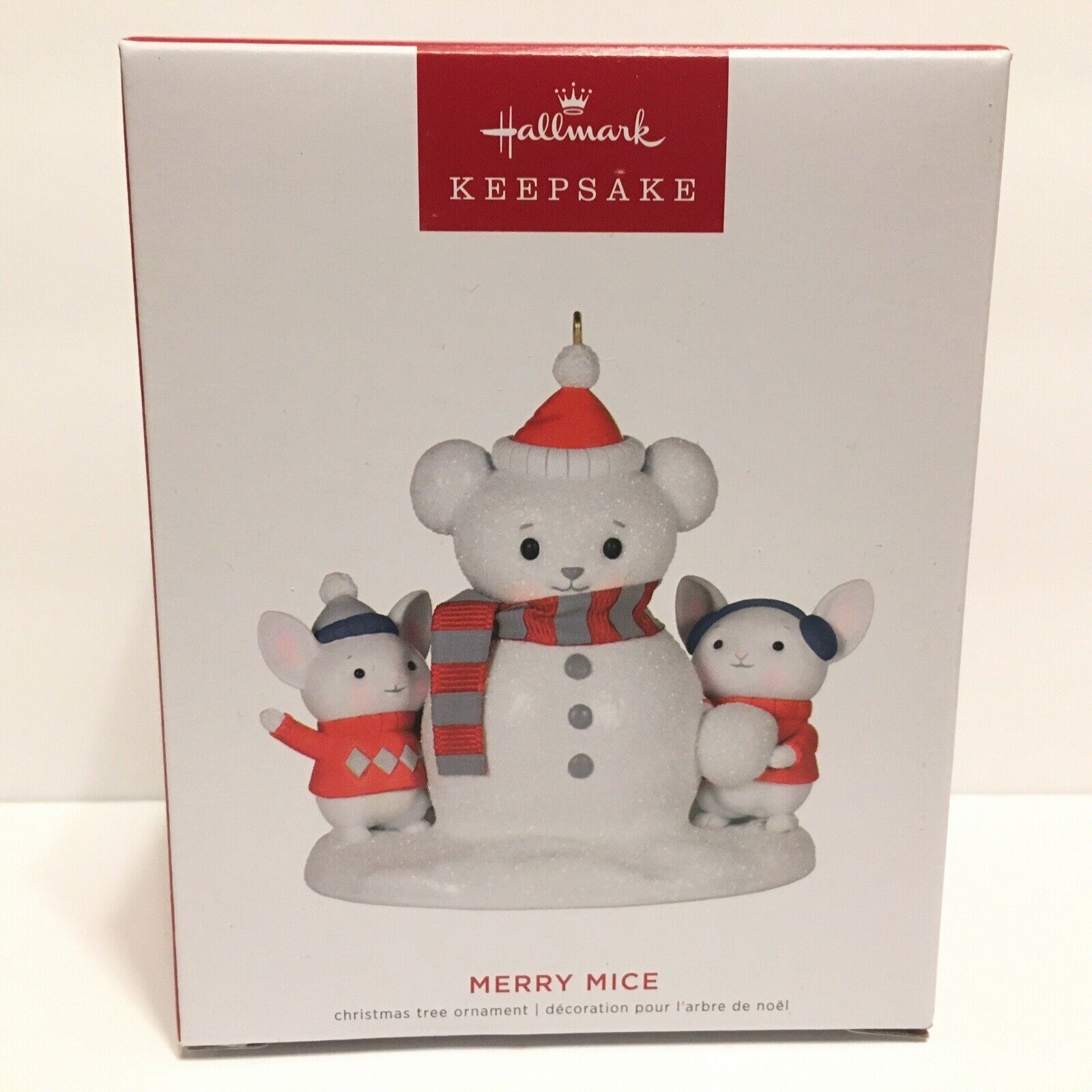 2022 Hallmark Merry Mice Building a Snowman Special Edition Ornament