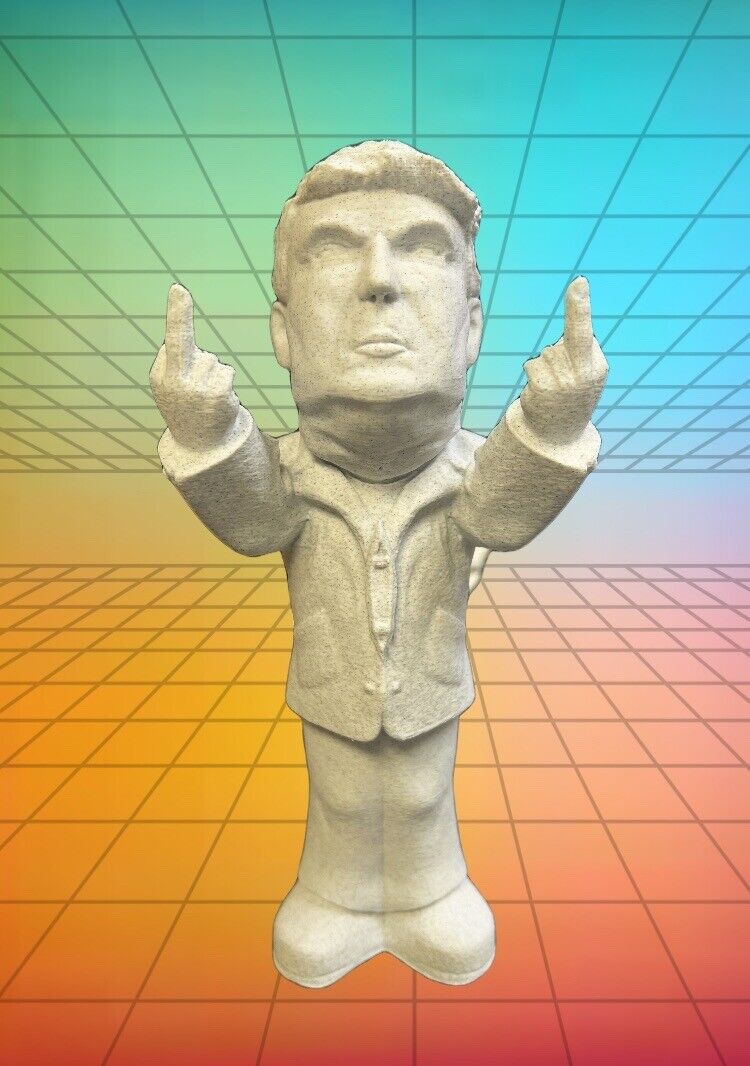 Media Salute Edition Donald Trump  Marble 3D Print Statue Limited Edition