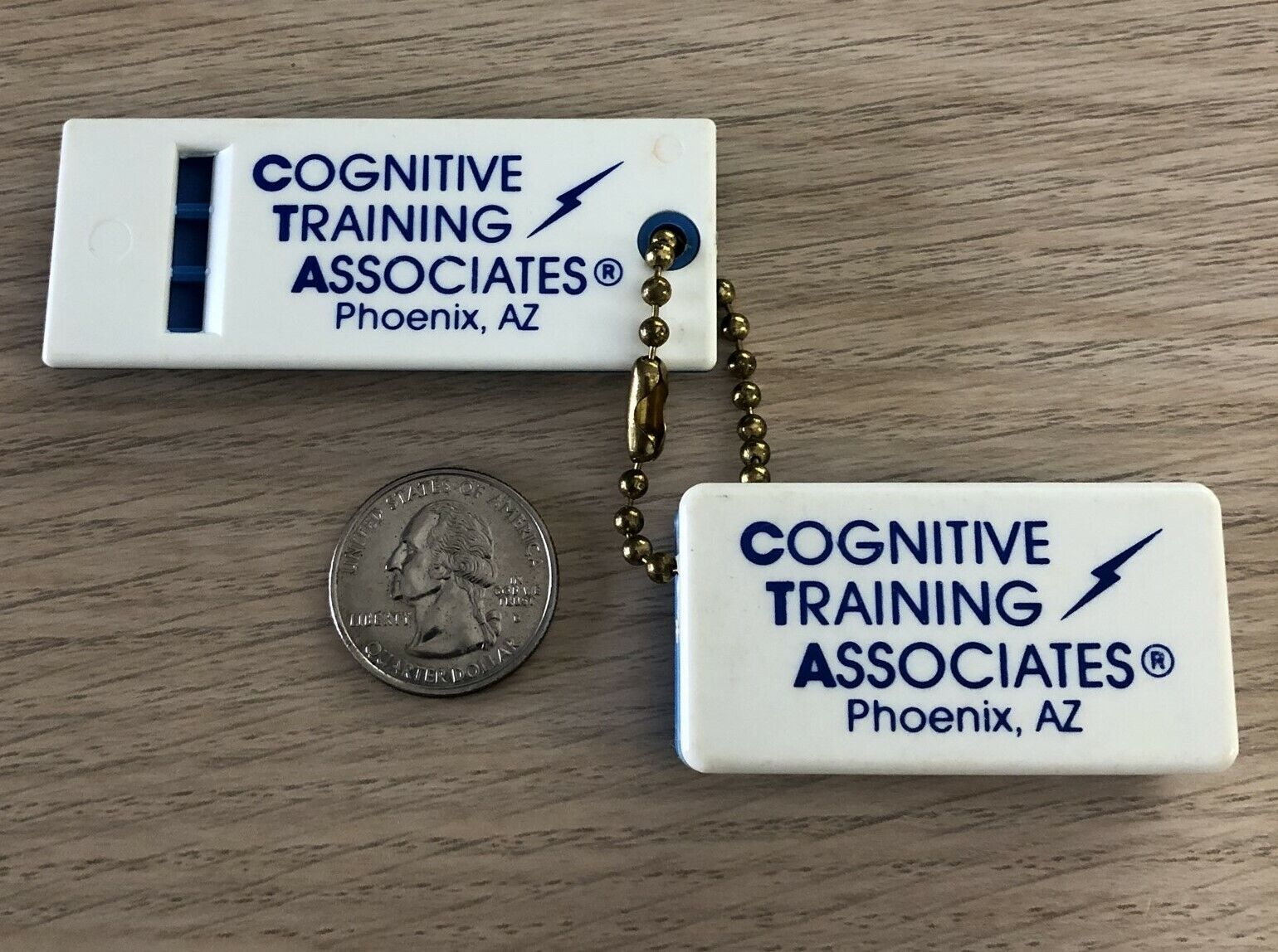Cognitive Training Associates Phoenix AZ Whistle Noise Maker Keychain Key Ring