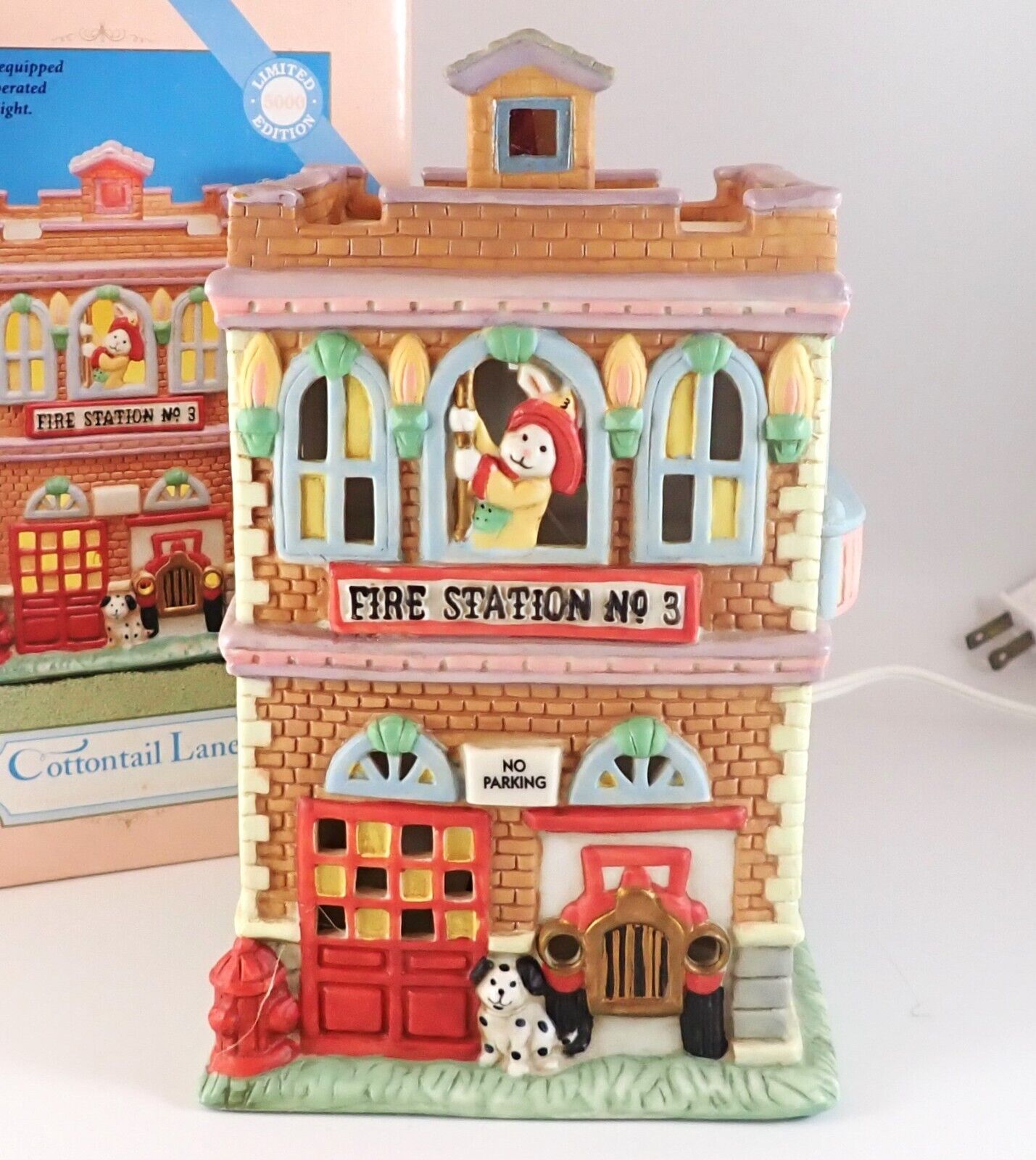 Cottontail Lane Fire Station No. 3 Midwest of Cannon Falls NOS Lighted Easter