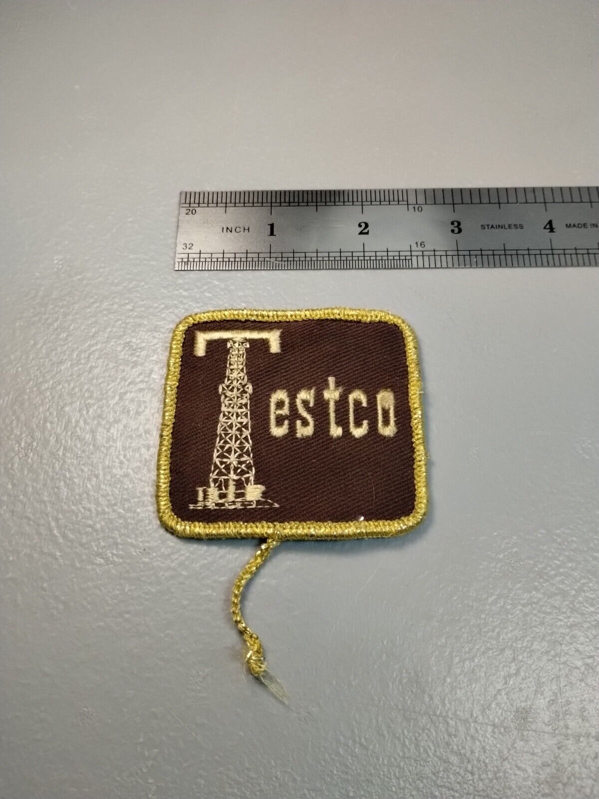 Unknown Testco Brown & Gold Patch VG+ (A3)