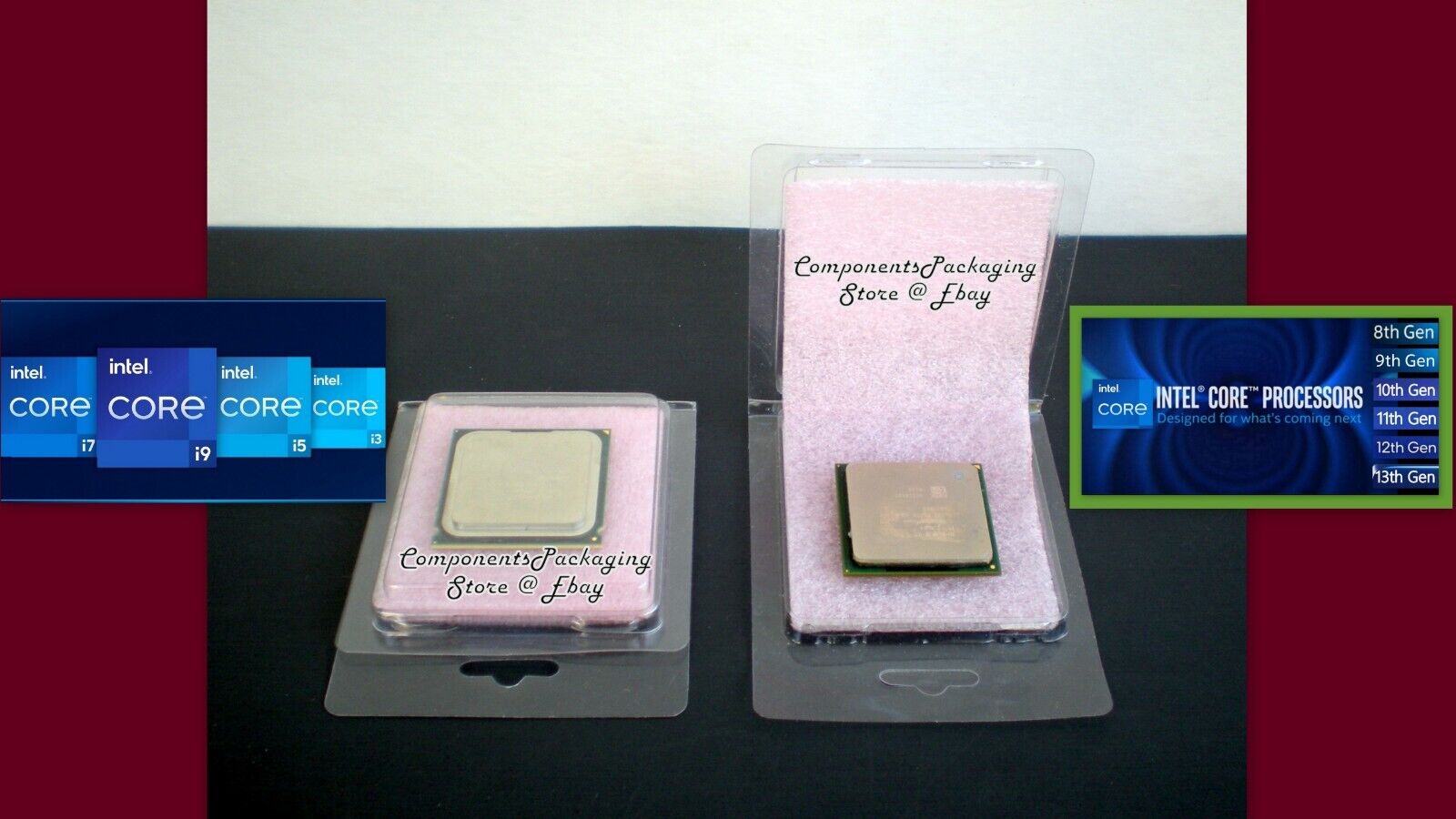 Intel LGA1700 Processor Packaging Case for 12th Gen CPU - Lot of 10 25 40 80 250