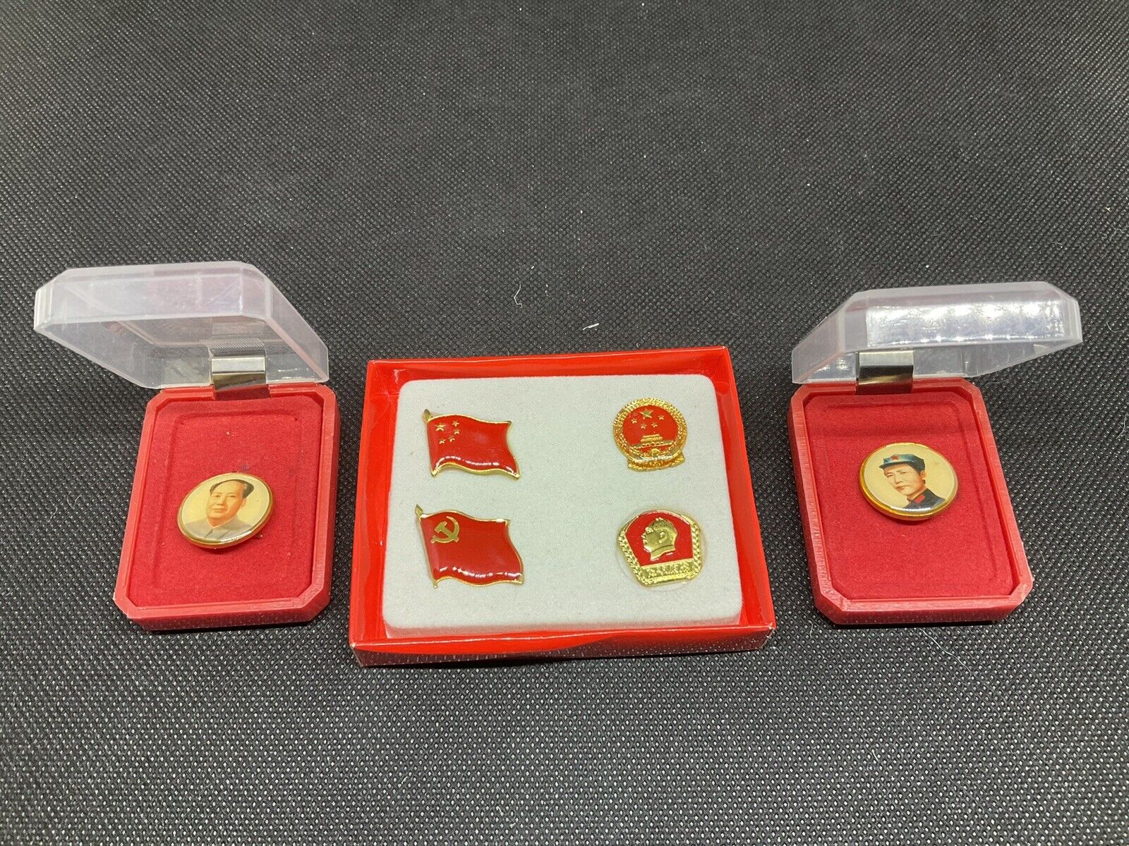 Vintage Chinese Communist Party Political Pins Lot