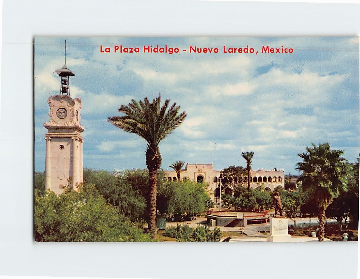 Postcard La Plaza Hidalgo Nuevo Laredo Mexico