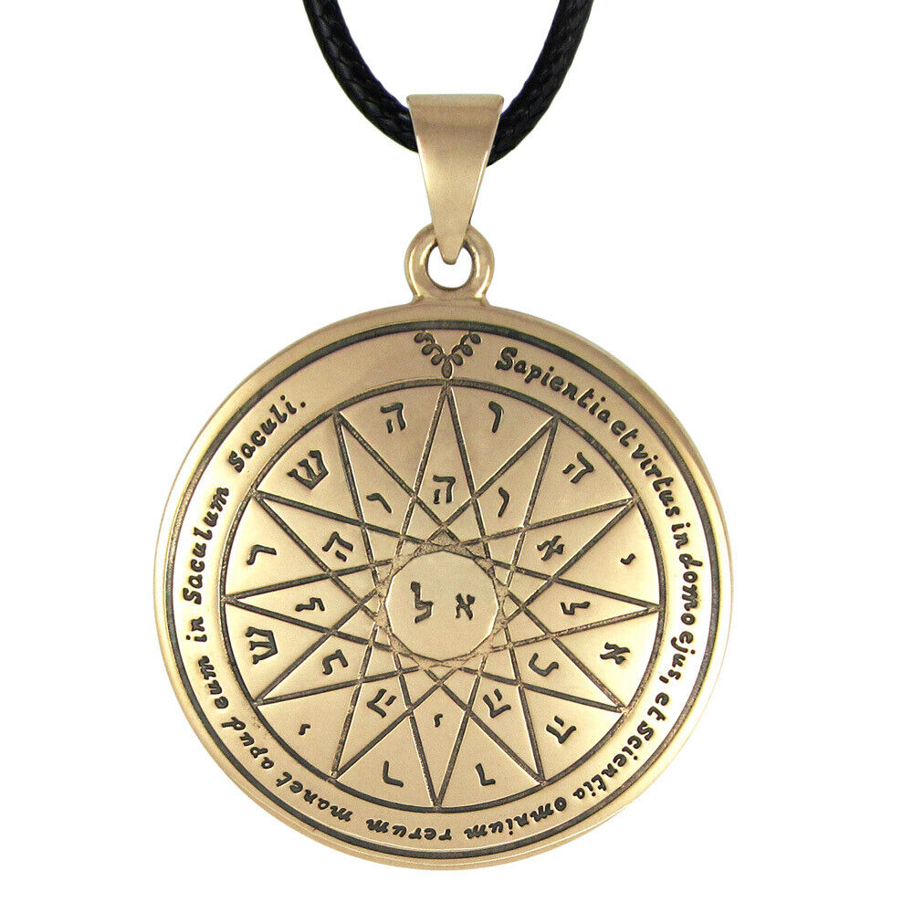 Bronze 4th Pentacle of Mercury Talisman for Knowledge Key of Solomon Amulet
