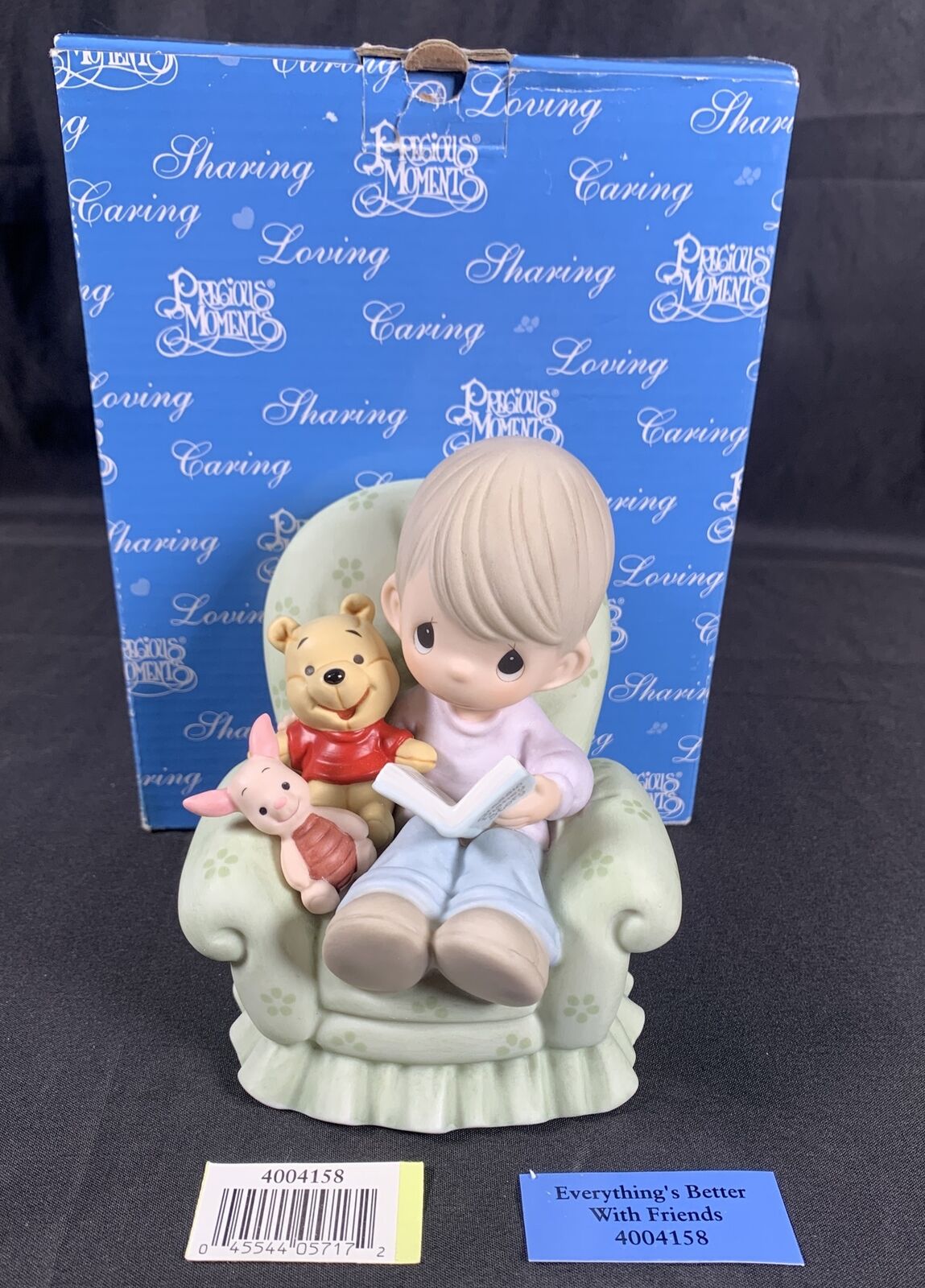 ✨Disney Precious Moments Everything\'s Better W/ Friends 4004158 Winnie The Pooh✨