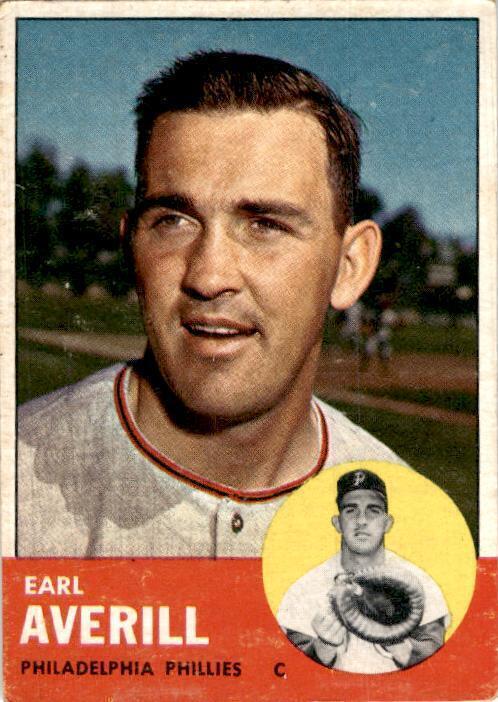 1963 Topps #139 Earl Averill Philadelphia Phillies Vintage Original