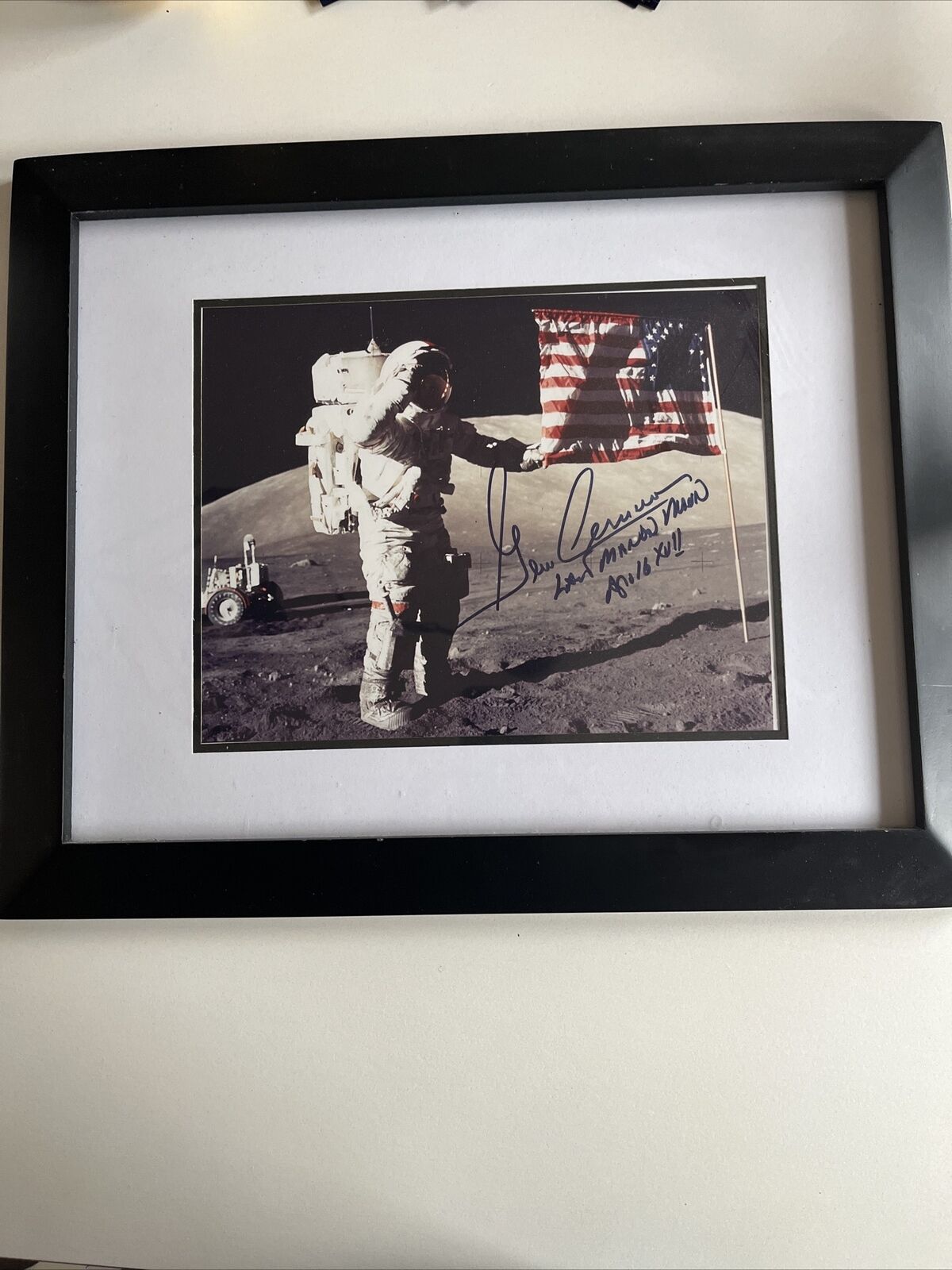 Apollo 17 Astronaut Gene Cernan  8x10 Signed Photo