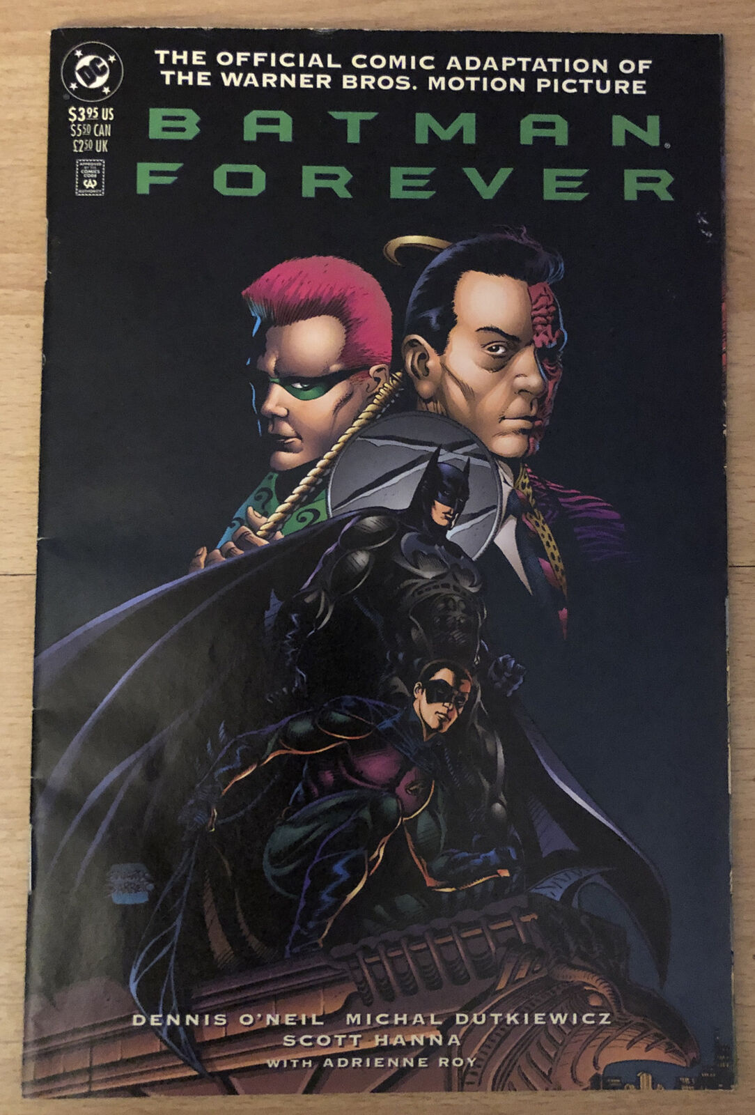 Batman Forever Official Comic Adaptation 1st Printing Robin Two Face Riddler