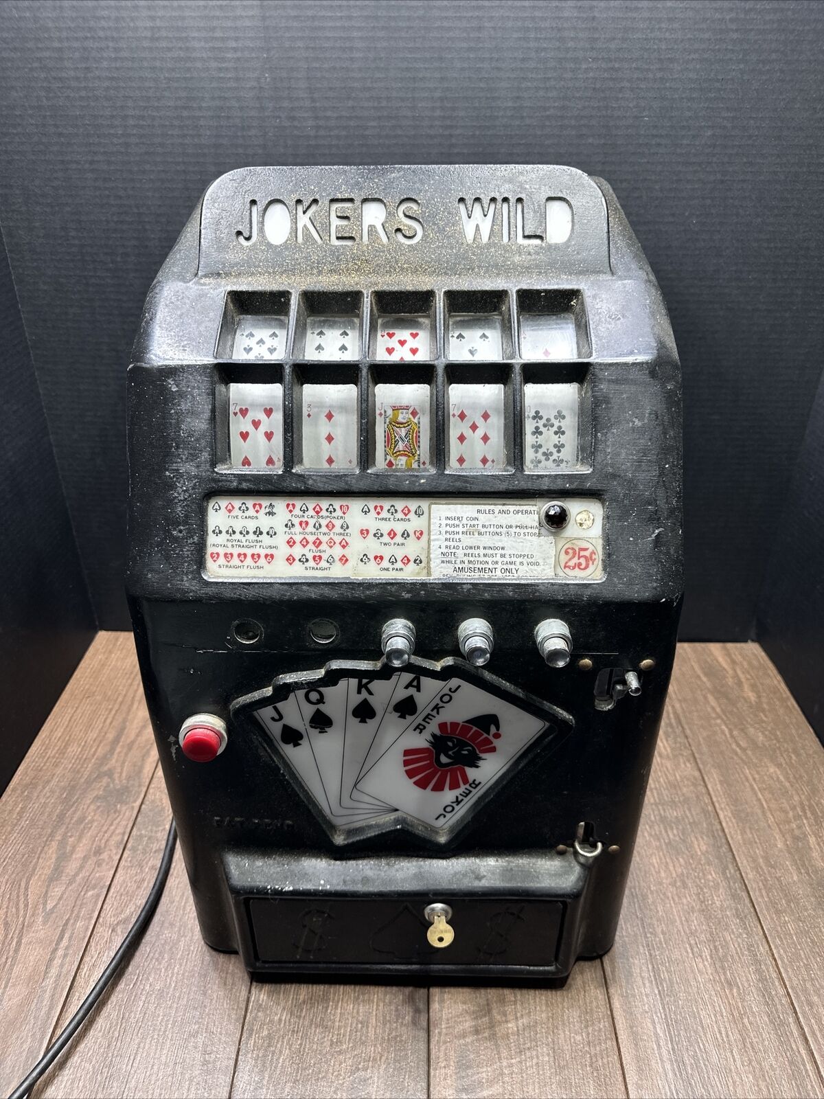 1957 Vintage Jokers Wild Slot Machine