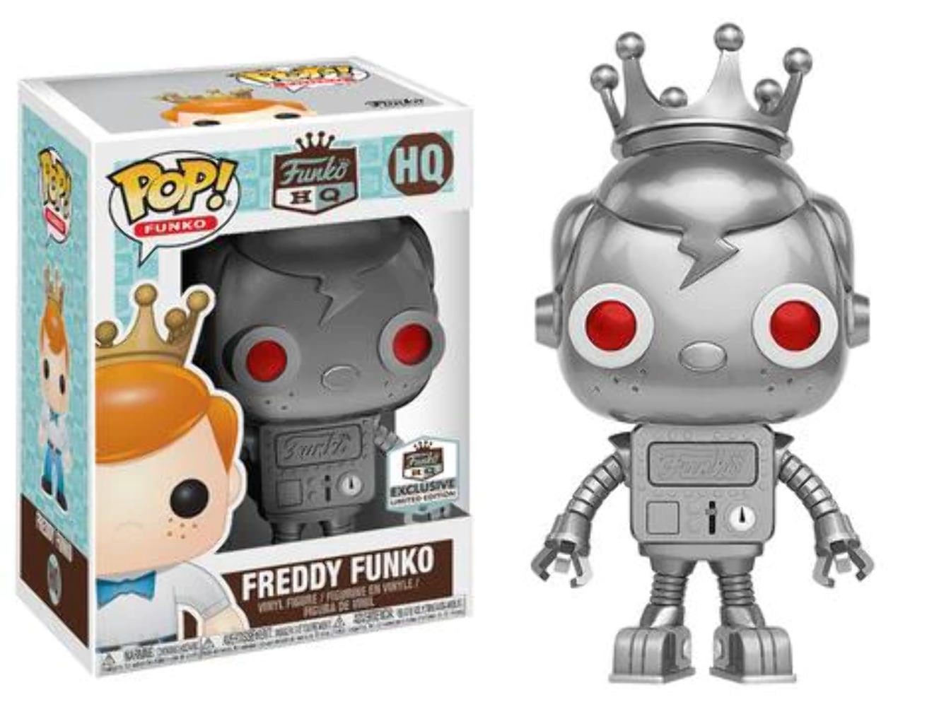 Funko POP Freddy Funko (Silver Robot)(Funko HQ Exclusive) #HQ