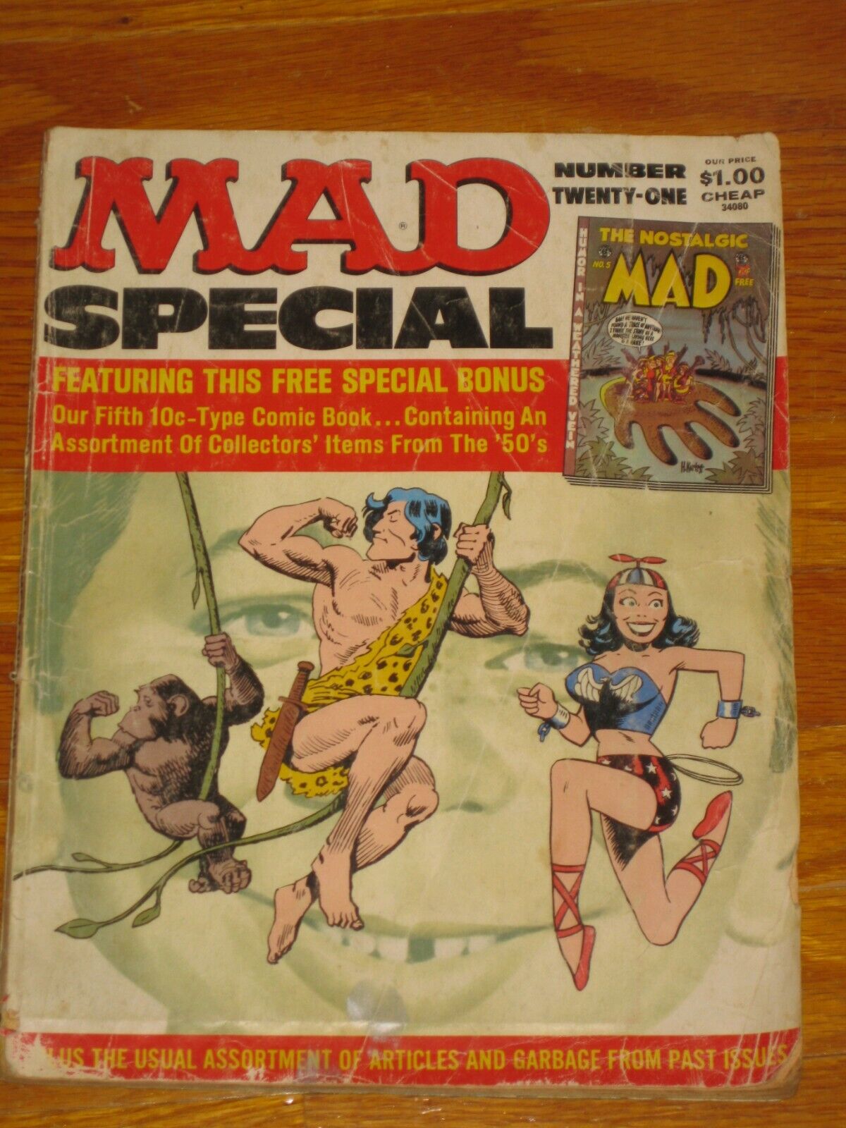 MAD SPECIAL MAGAZINE NUMBER 21 1976 + NOSTALGIC MAD COMIC insert