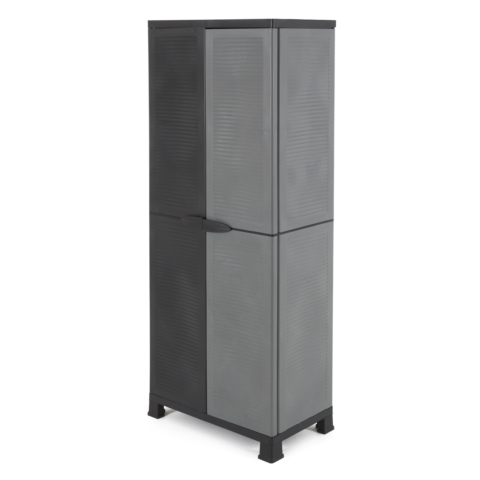 RAM Quality Products UTILITY 3 Shelf Lockable Storage Cabinet, Gray (Open Box)