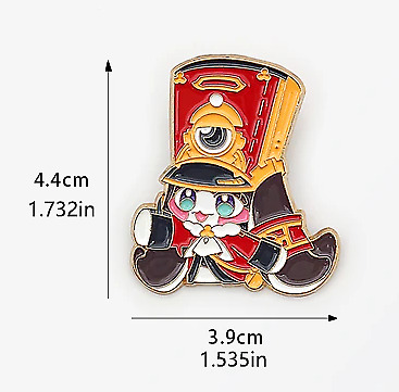 1PC Star Rail Pom Pom Cosplay Plush Honkai Metal Badge Button Brooch Pins Gift