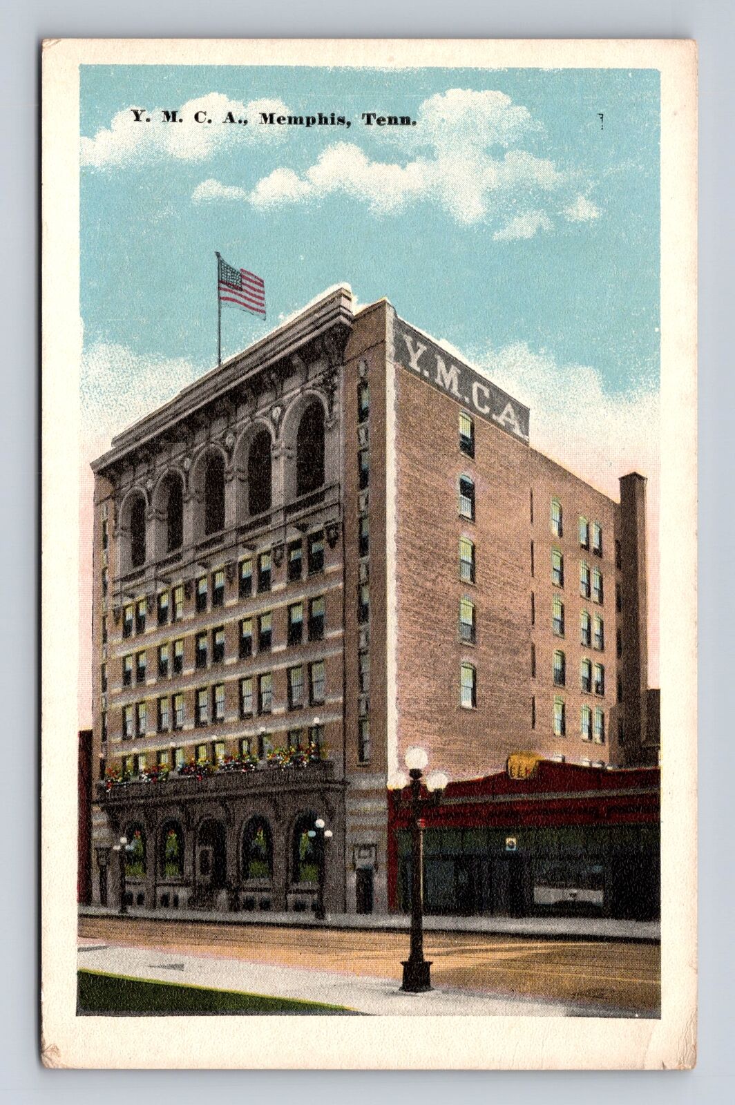 Memphis TN-Tennessee, YMCA, Antique, Vintage Souvenir Postcard