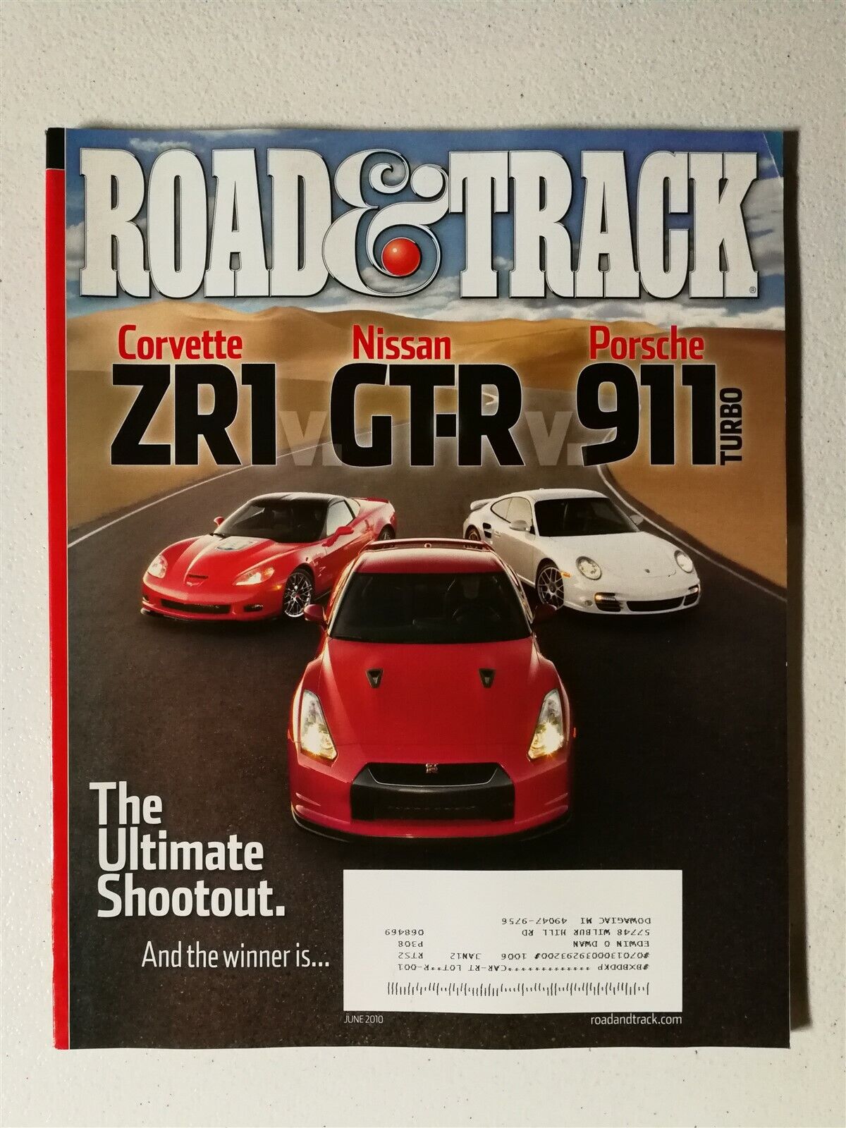 Road & Track June 2010 - Corvette ZR1 - Nissan GT-R - Porsche 911 - Jaguar XJ