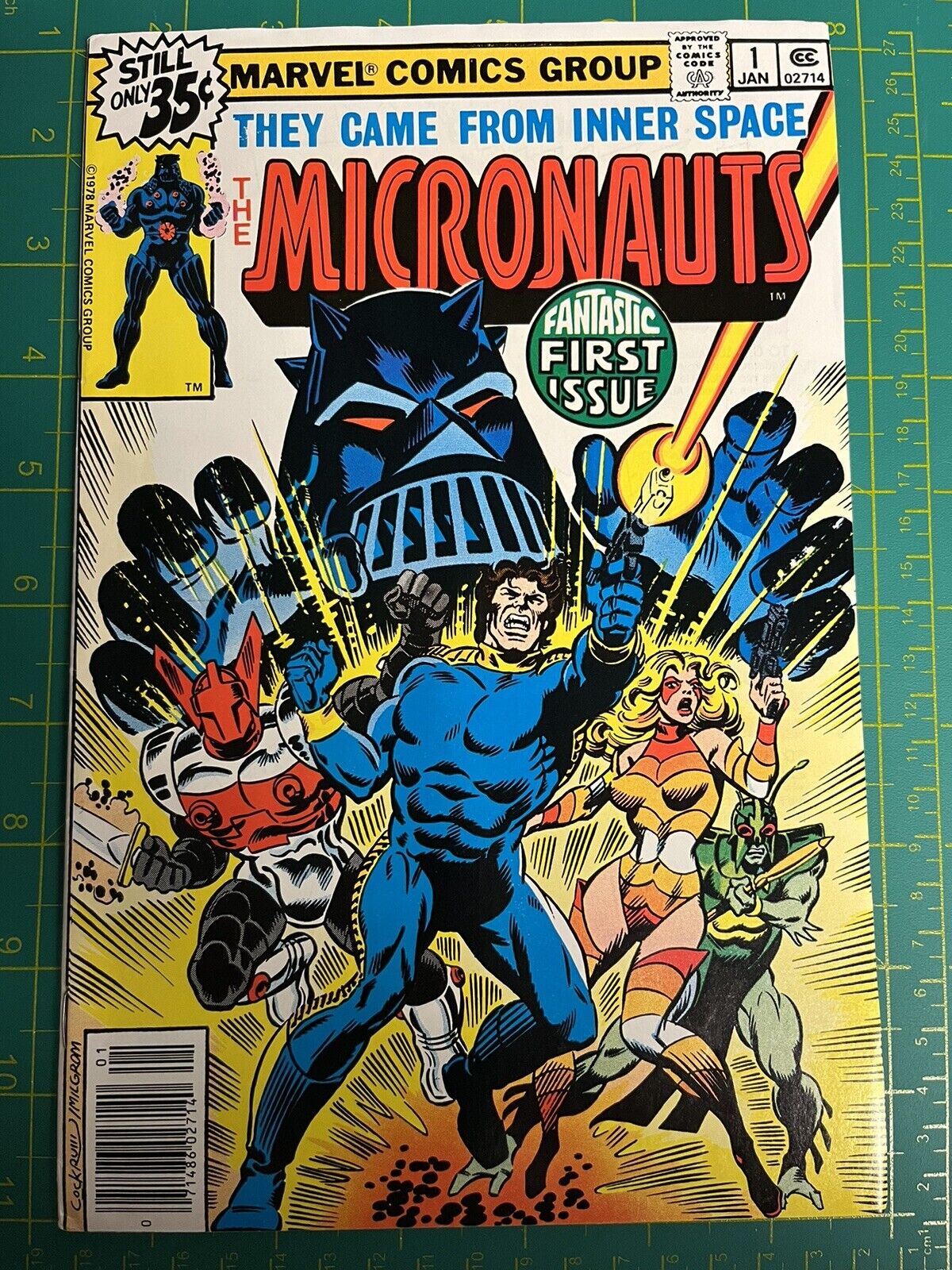 The Micronauts #1 1st Baron Karza and 1st Micronauts NewsStand High Grade