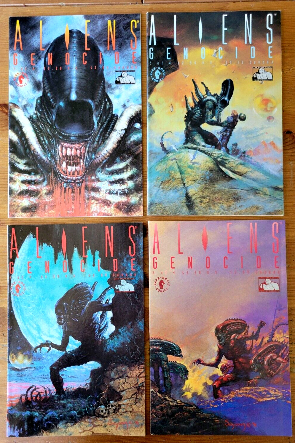 Aliens: Genocide #1-4  Complete Set (1991)DARK HORSE COMICS
