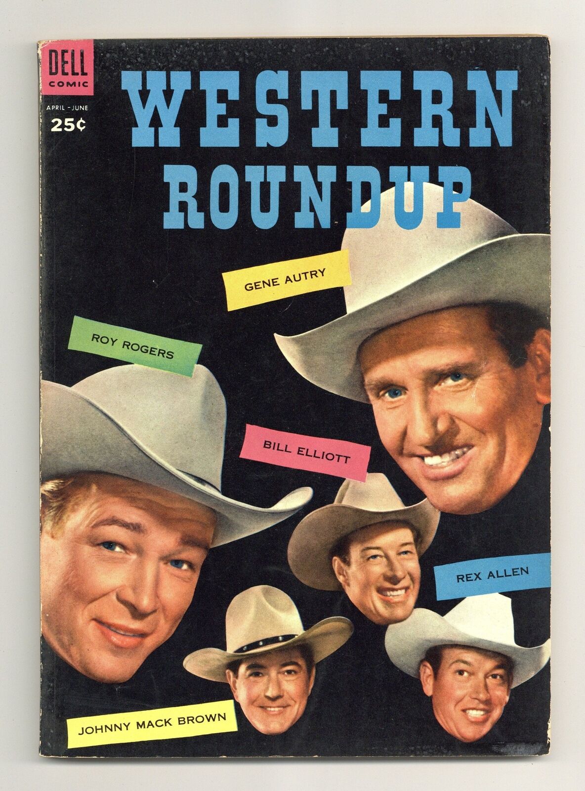 Dell Giant Western Roundup #6 VG+ 4.5 1954