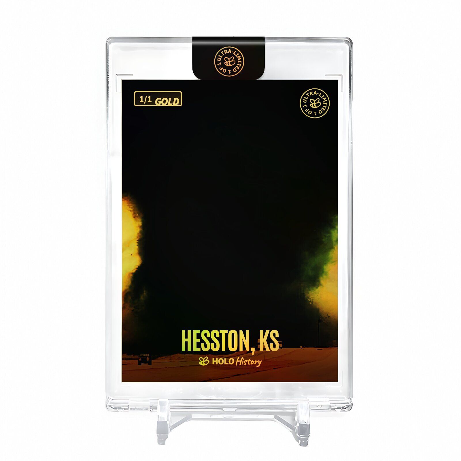 HESSTON, KANSAS TORNADO Holo GOLD Card 2023 GleeBeeCo #HSMR-G 1/1