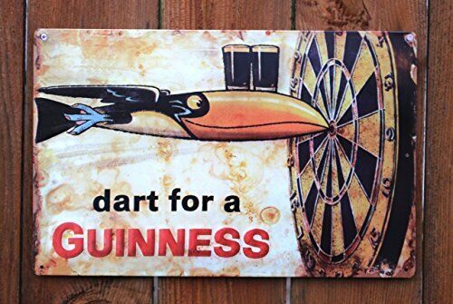 Guinness - Dart Metal Beer Sign 17