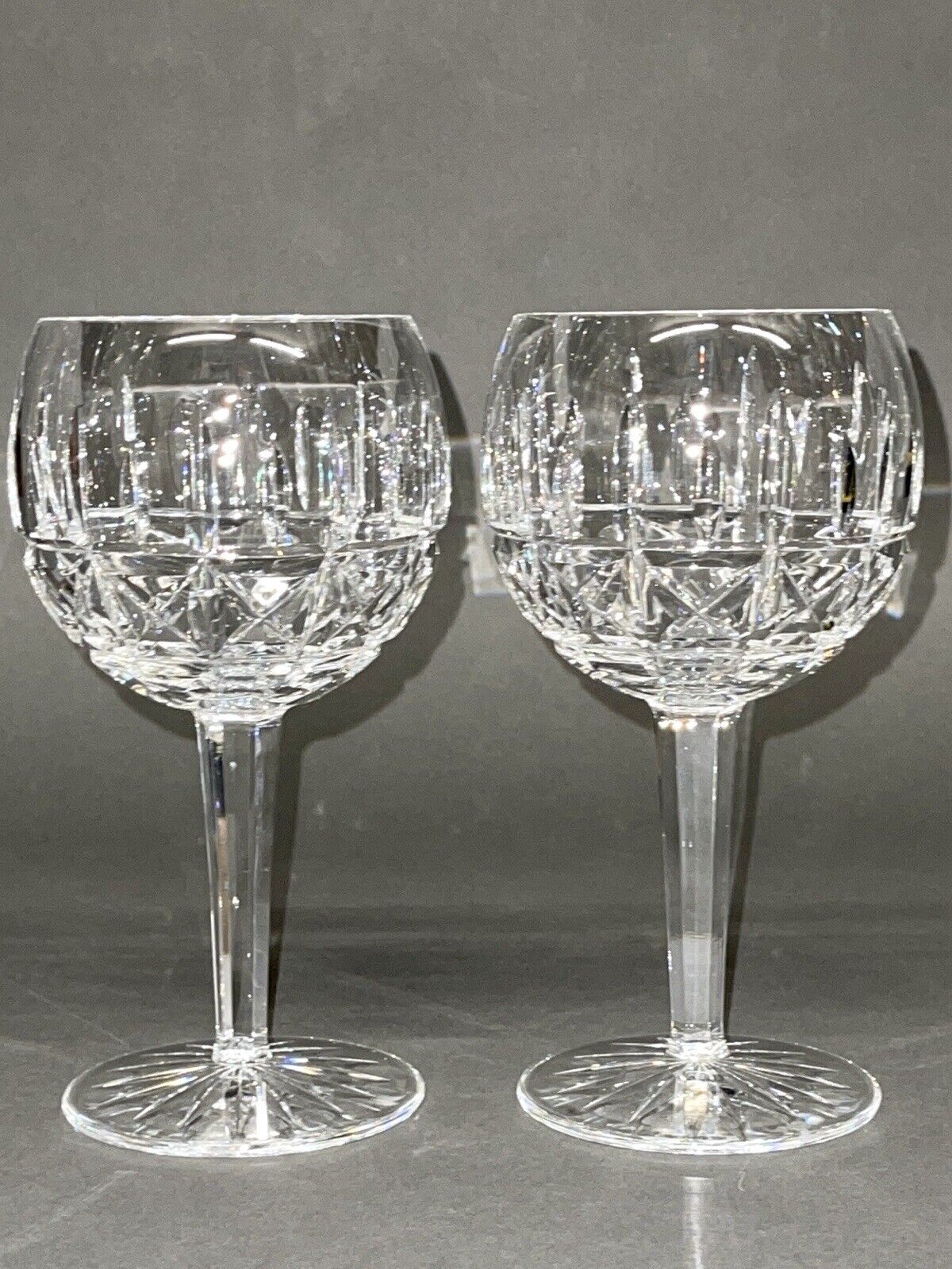 Stunning a Pair of 16 Oz Vintage Waterford Crystal kylemore Balloon Wine Glasses
