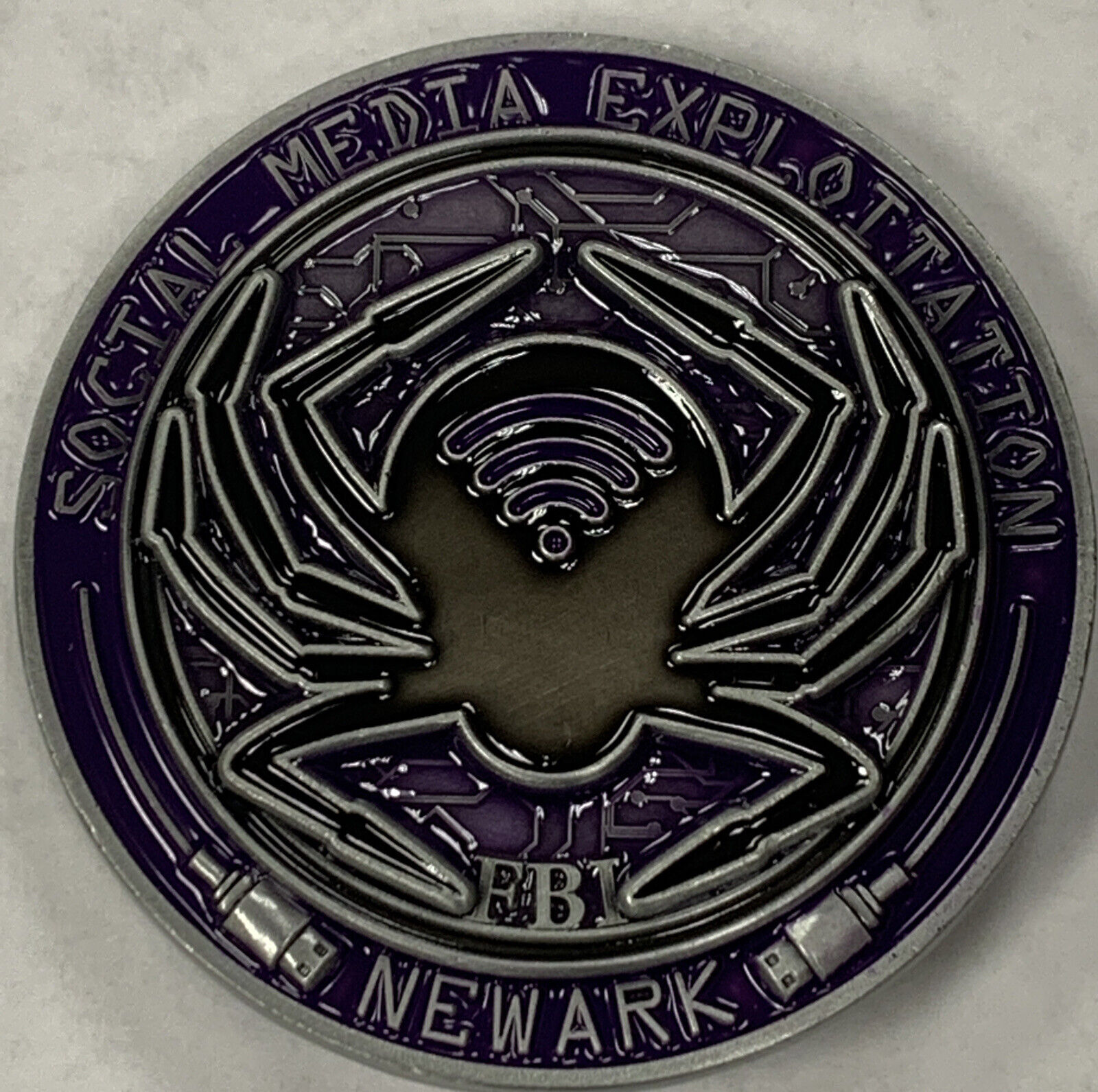 FBI Newark Division Social Media Exploitation Challenge Coin