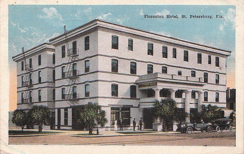  Postcard Floronton Hotel St Petersburg FL